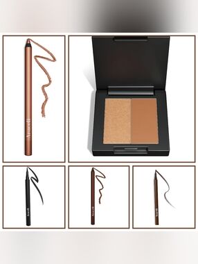 Araceli 5 Pack - 2 Liquid Eyeliners, 2 Gel Pencils, & 1 Eyeshadow Duo Palette
